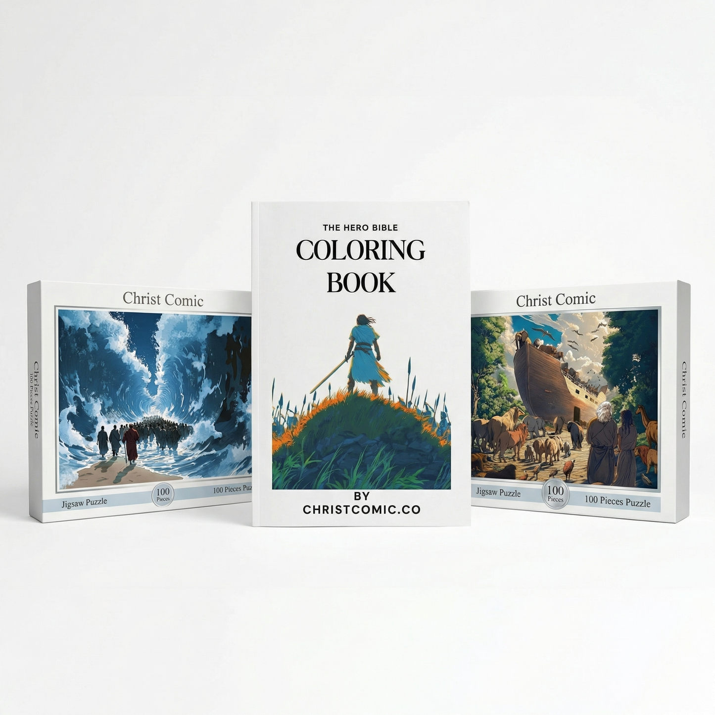 Puzzle & Coloring Book Bundle