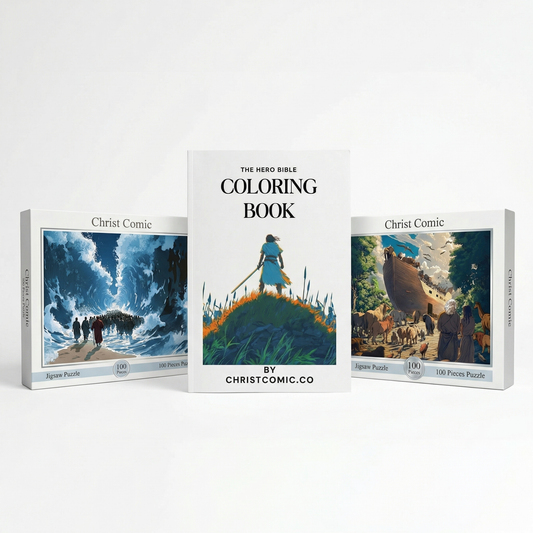 Puzzle & Coloring Book Bundle